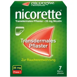 nicorette Nikotinpflaster mit 25 mg Nikotin zur Raucherentwöhnung