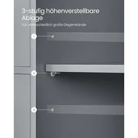 VASAGLE Badezimmerschrank 4 Schubladen