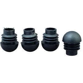 Siena Garden Fußkappe 4er-Set Ø 20 mm Kunststoff schwarz