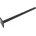 Mendler Sarthe-Alu-Pfosten Aluminium Stahl Schwarz