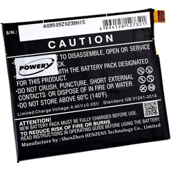 Powery Akku für Blackberry BBA100-2 Smartphone-Akku 3000 mAh (3.84 V) schwarz