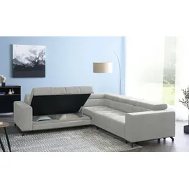 Smart Ecksofa Valencia ¦ grau ¦ Maße (cm): B: 269 H: 90 T: 173.0