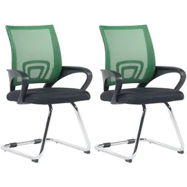 CLP Freischwinger Eureka Polyester grün 2er Set