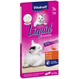 Vitakraft Liquid-Snack mit Ente & ß-Glucane 6x 15 g