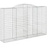 vidaXL Gabionen mit Hochbogen 300 x 50 x 180/200 cm