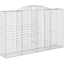 vidaXL Gabionen mit Hochbogen 300 x 50 x 180/200 cm