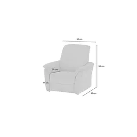 Polstermöbel Oelsa Sessel Sarah Flachgewebe 93 x 98 x 92 cm Rot