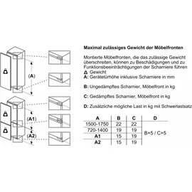 Siemens iQ500 KI31RADD1 Einbaukühlschrank (165 l, 1021 mm hoch)