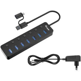 Equip 7-Port USB 3.2 Gen 1 Hub mit Netzteil