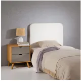 Idimex Kopfteil Ariela 90 cm gepolstert, weiß - Headboard mit Wandbefestigung und Kunstlederbezug, Bequeme Bettrückwand für Einzelbett