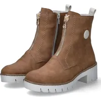 Rieker Damen Ankle Boots X5754, Frauen Stiefeletten,uebergangsschuhe,uebergangsstiefel,gefüttert,Winterstiefeletten,Stiefel,braun (24),42 EU