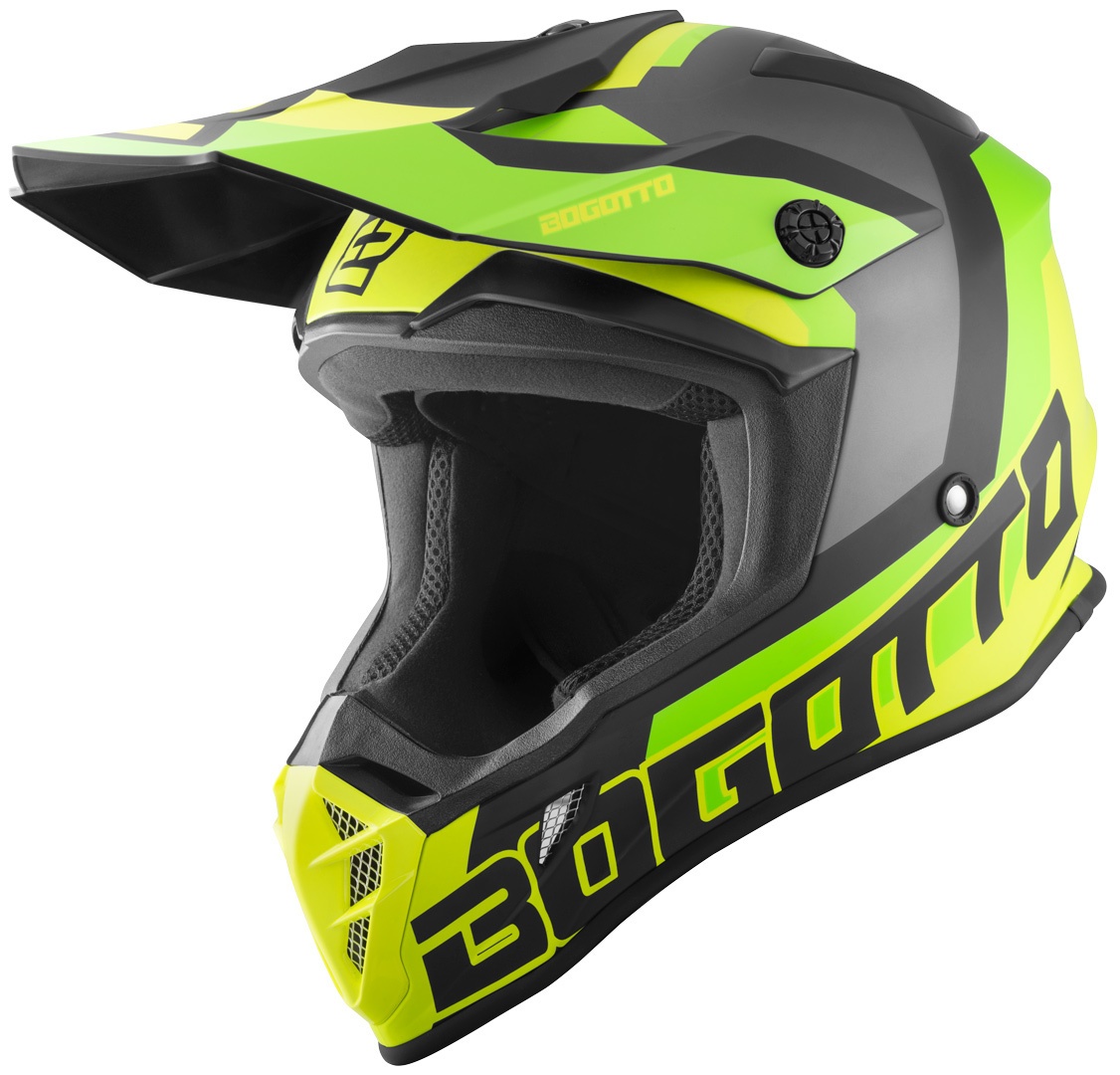 Bogotto V332 Unit Motocross Helm, gelb, Größe L