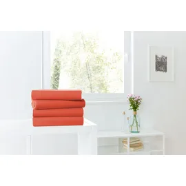 Primera Spannbettlaken Mako-Jersey 180 x 200 cm orange