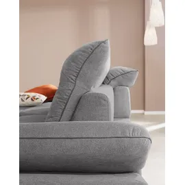 W.Schillig Eckcouch Chenille 3-Sitzer Grau