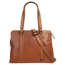 Spikes & Sparrow Shopper »LAPTOP SHOULDERBAG«, echt Leder, braun