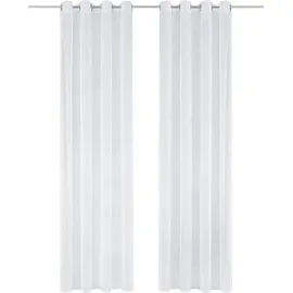 OTTO home Gardine OTTO HOME "Mila" Gr. 1, weiß, B:140cm H:145cm, Voile, Polyester, Gardinen, Gardine, mit Wellenmuster bestickt, monochrom