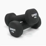 SF SUPRFIT Suprfit Vinyl Gymnastikhanteln (Paar) SCHWARZ|SCHWARZ 2x1kg