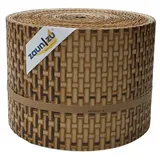 zaunzu Rattan PE für Doppelstabmatten Stroh 26m