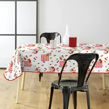 bricoline Tischdecke Douceur d'intérieur 140 x 240 cm Rot