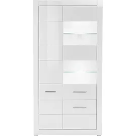 Home Affaire Vitrine 100 x 35 x 198 cm Weiß