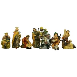 Krippenursel Krippenfigur Krippenfiguren 12-tlg., ca. 11 cm, K 001 (Set, 12 St., 12-tlg), handbemalte Krippenfiguren