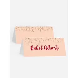 Tischkarten Weihnachten selbst gestalten mit Spruch und Fotos im Onlinedesigner bei Meine-Kartenmanufaktur.de