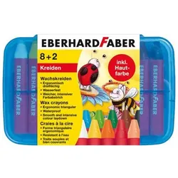 FABER 524011 Wachsmalstift EFA Wachskreide Plastikbox