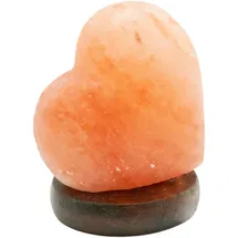 GLOBO Salzleuchte Herz Braun