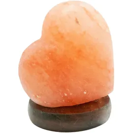 GLOBO Salzleuchte Herz Braun