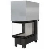 Kratki NBU 500/700 Kamineinsatz Stahl Schwarz/Abdeckplatte Glas