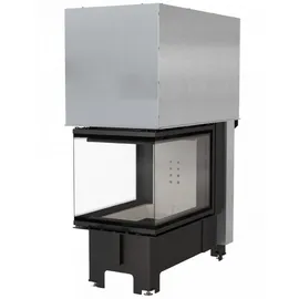 Kratki NBU 500/700 Kamineinsatz Stahl Schwarz/Abdeckplatte Glas