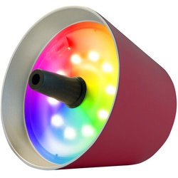 LED-Tischleuchte mit RGB-Farbwechselfunktion Top 2.0 sompex rot, Designer Lexis Kraft, Lampenschirm 9 cm; Stopfen 2.3 cm