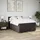 vidaXL Boxspringbett mit Matratze Dunkelbraun 160x200 cm Stoff