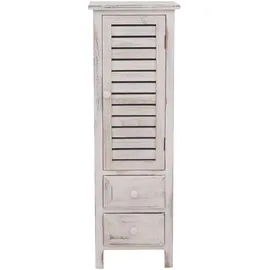 Mendler Kommode Schrank 90 x 30 x 25 cm Weiß