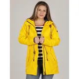 FRIESEN Friesennerz Regenjacke Damen Regenmantel "Oh! Nass'is!" II mit Innenfutter wasserdicht gelb 48/50