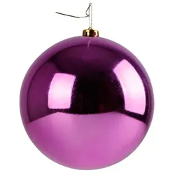 Christbaumkugel Weihnachtskugel ⌀ 15 cm Baumschmuck Deko-Kugel lila glänzend : Lila : ⌀ 15 cm