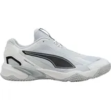 Puma Solarstrike 4 Indoor Court Shoe, Puma Weiß/PUMA/Schwarz/Silber/Nebel/Platingrau, 48.5 EU