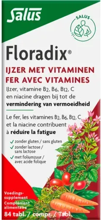 Salus Floradix Kräuterblut Eisen Folsäure 84 Tabletten