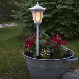 Star Trading 4in1 LED Solarleuchte Flame weiß