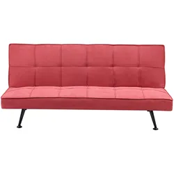 3-Sitzer Schlafsofa rot HASLE