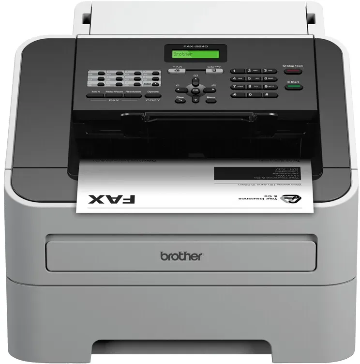 Brother FAX-2840 Faxgerät Laser 33,6 Kbit/s A4 Schwarz, Grau