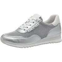 Marco Tozzi Sneaker Damen Weite E Weiß/Silber 39
