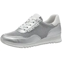 Marco Tozzi Sneaker Damen Weite E Weiß/Silber 39