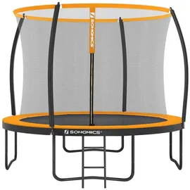 Songmics Gartentrampolin 305 cm inkl. Sicherheitsnetz schwarz/orange