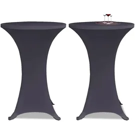 deluke Stehtischhusse AMAU Anthrazit Ø 80 cm 4er Set