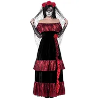 Smiffys Day of the Dead Braut Damen XXL