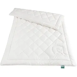 fan Sommer-Bettdecke mit Bio-Baumwolle-Füllung Natur 155 x 220 cm