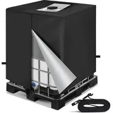 Neverland IBC Tank Abdeckung 1000 L 110 x 116 cm Schwarz