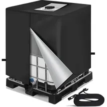 Neverland IBC Tank Abdeckung 1000 L 110 x 116 cm Schwarz