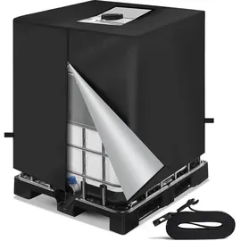Neverland IBC Tank Abdeckung 1000 L 110 x 116 cm Schwarz